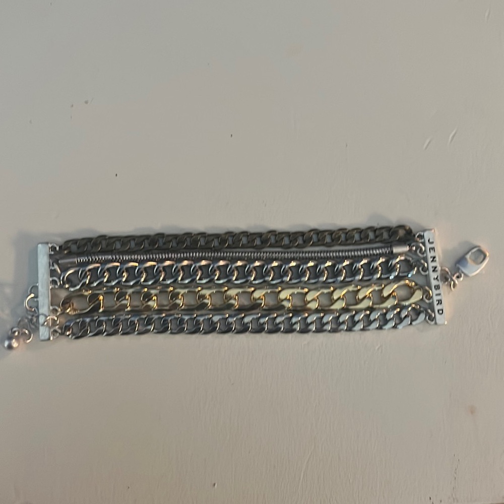 Two Tone Chunky Bracelet